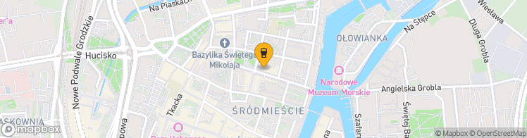 Map showing a marker over 54.351298, 18.6544609