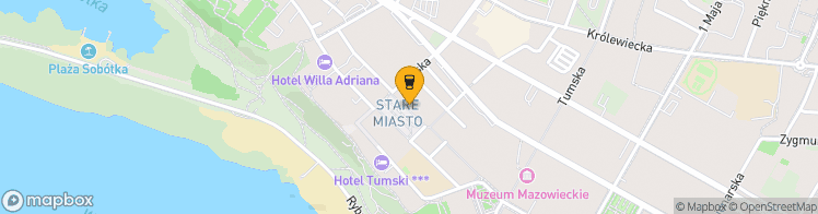 Map showing a marker over 52.5450331, 19.6856303