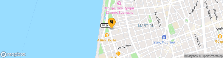 Map showing a marker over 40.6019923, 22.9509546