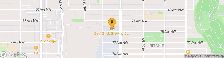 Map showing a marker over 53.51445, -113.4873497