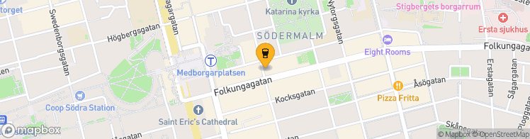 Map showing a marker over 59.314906699999995, 18.0764808