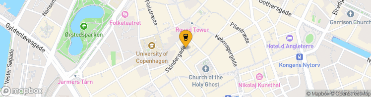 Map showing a marker over 55.680037999999996, 12.5752204