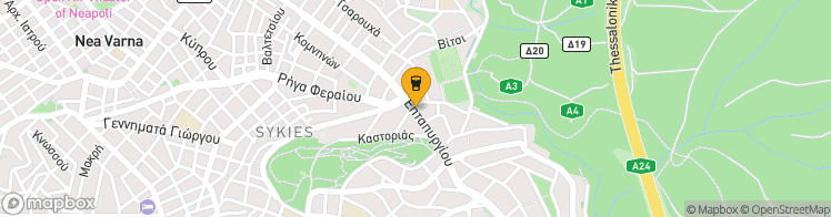 Map showing a marker over 40.650375, 22.9586103