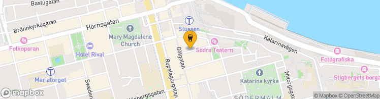 Map showing a marker over 59.3180636, 18.0722704