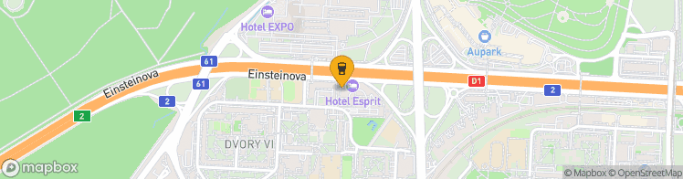 Map showing a marker over 48.1313027, 17.1012336
