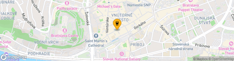 Map showing a marker over 48.142473900000006, 17.1078551